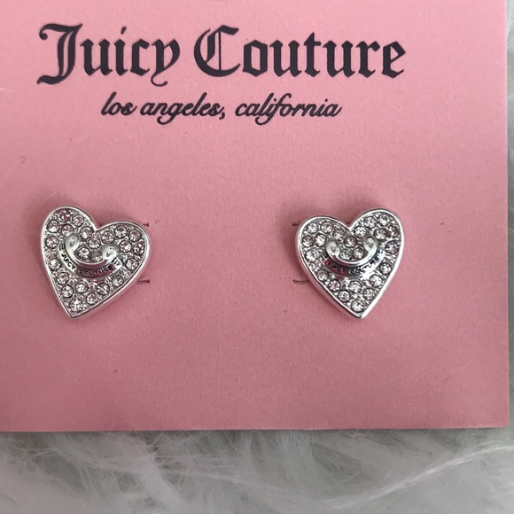 Juicy Couture Crystal heart earrings - Picture 3 of 5